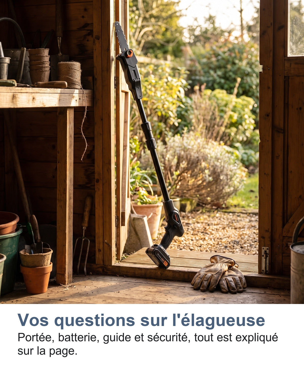 Vos questions sur l'élagueuse