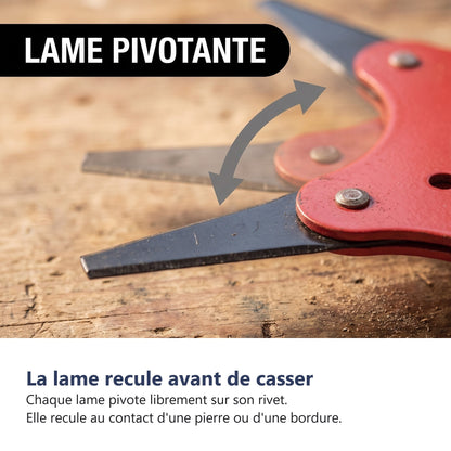 La lame recule avant de casser