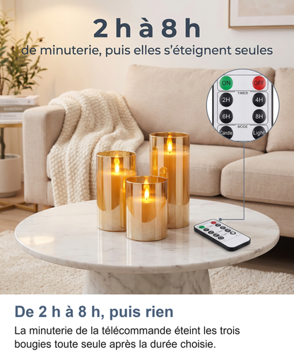 Minuterie de 2 h à 8 h réglable depuis la télécommande