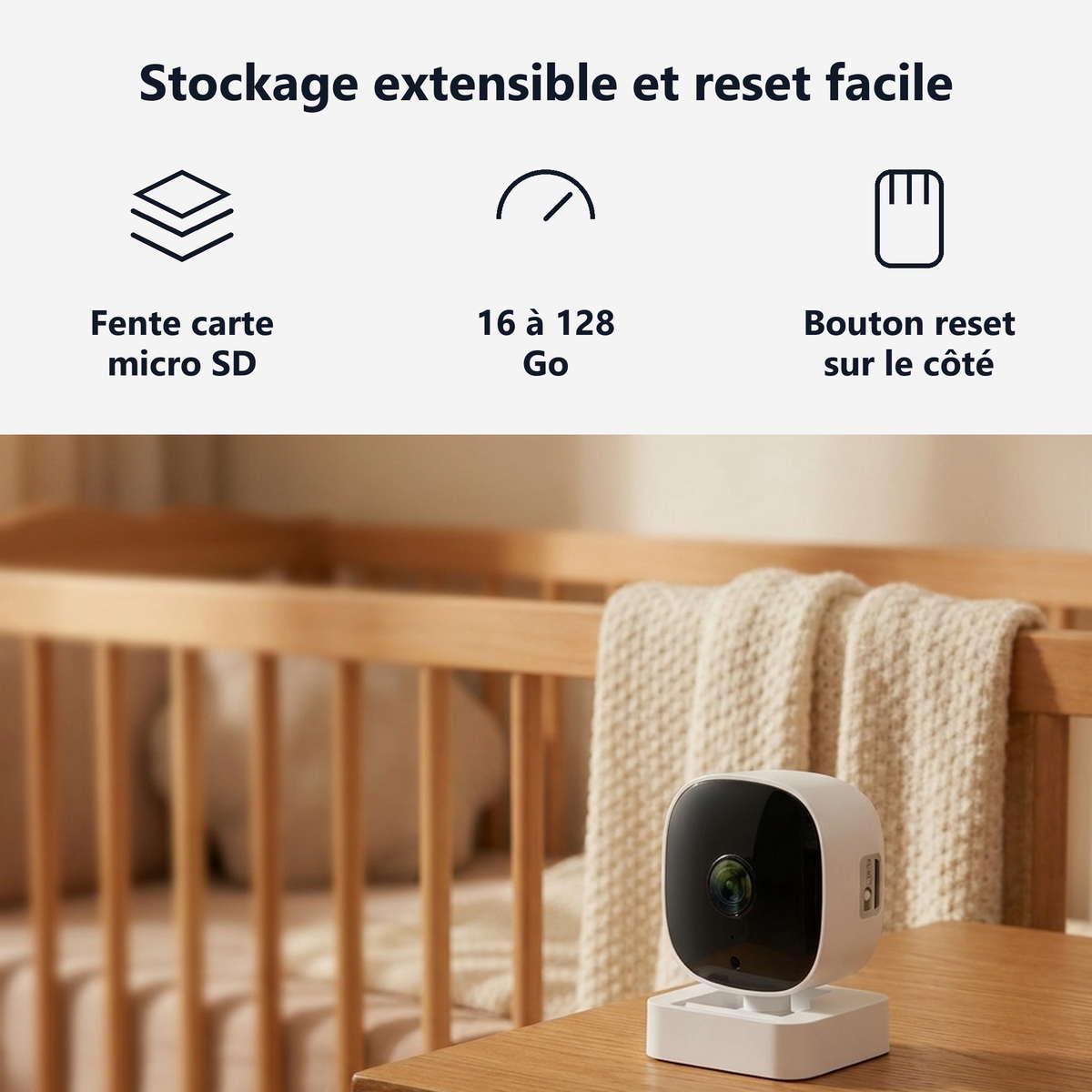 Stockage extensible, réinitialisation facile
