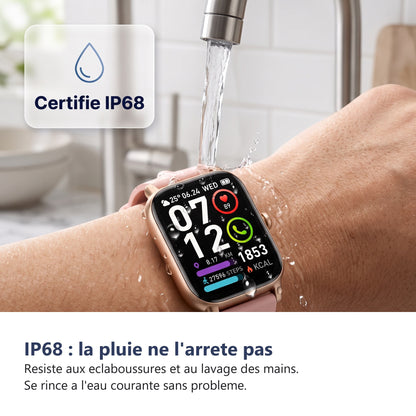 Certifie IP68, resiste a la pluie