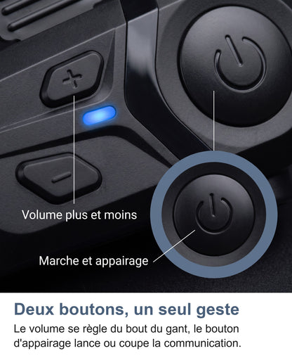 Macro des boutons de volume et du bouton marche et appairage