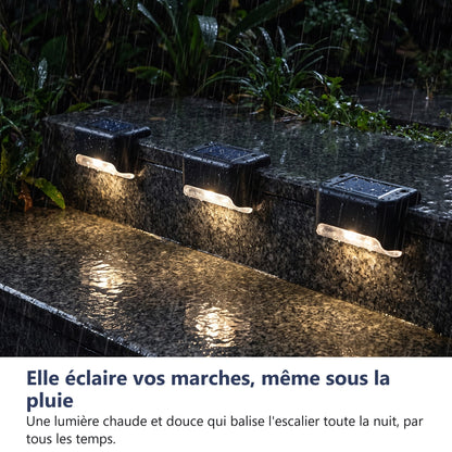 Elle eclaire vos marches meme sous la pluie