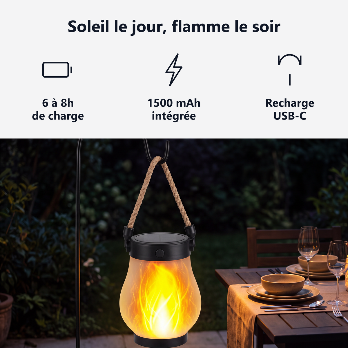 Une journée de soleil, une soirée de flamme