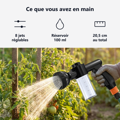La molette tourne sur 360°, la gâchette se verrouille