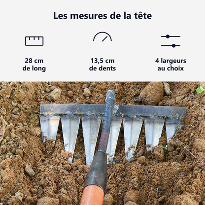 28 cm de long, quatre largeurs de barre