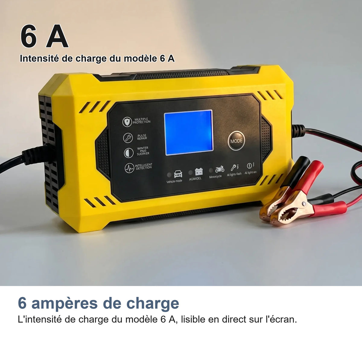 6 ampères de charge