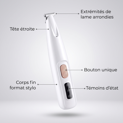 Une lame de sécurité en forme de R