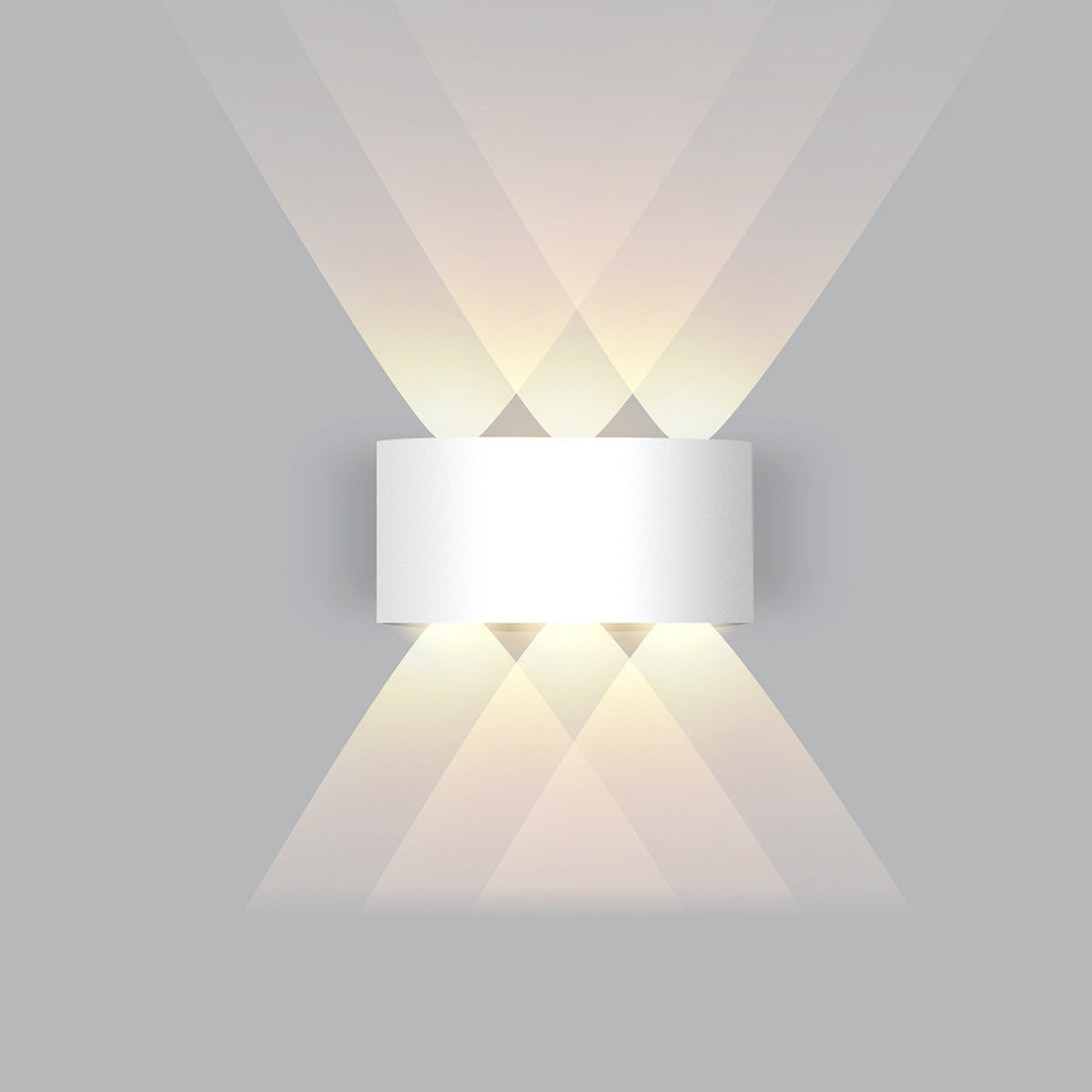Applique blanc 6W, trois faisceaux, blanc chaud