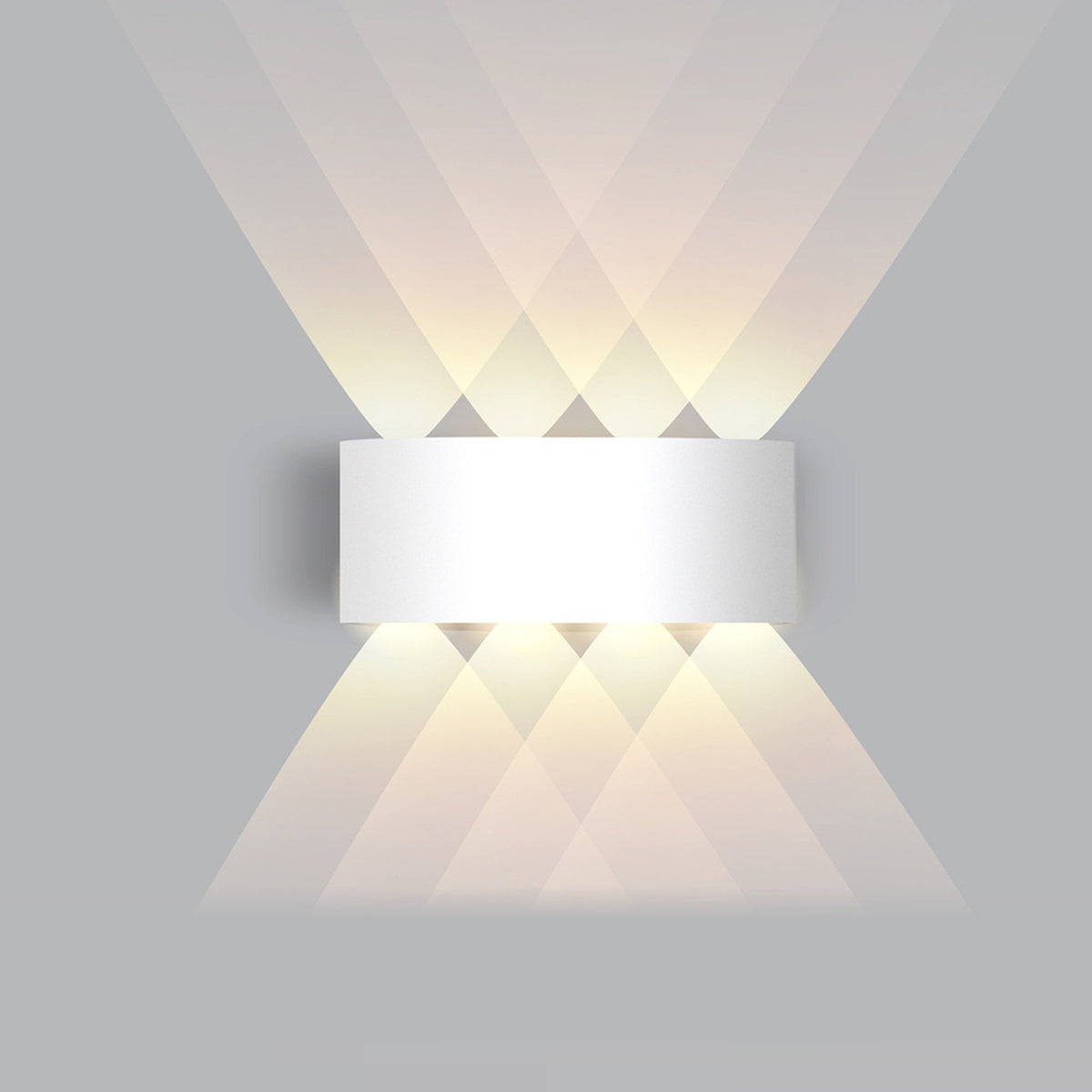 Applique blanc 8W, quatre faisceaux, blanc chaud