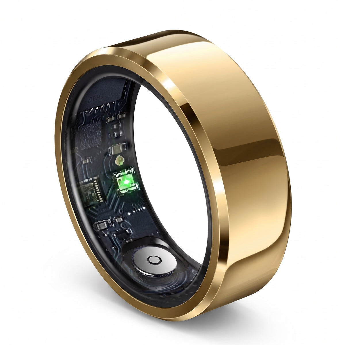 Bague Connectée Femme et Homme en Acier, Boîtier de Charge Fourni