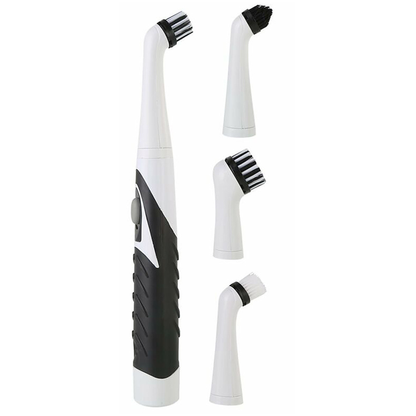 Brosse de nettoyage électrique sans fil, 4 têtes interchangeables