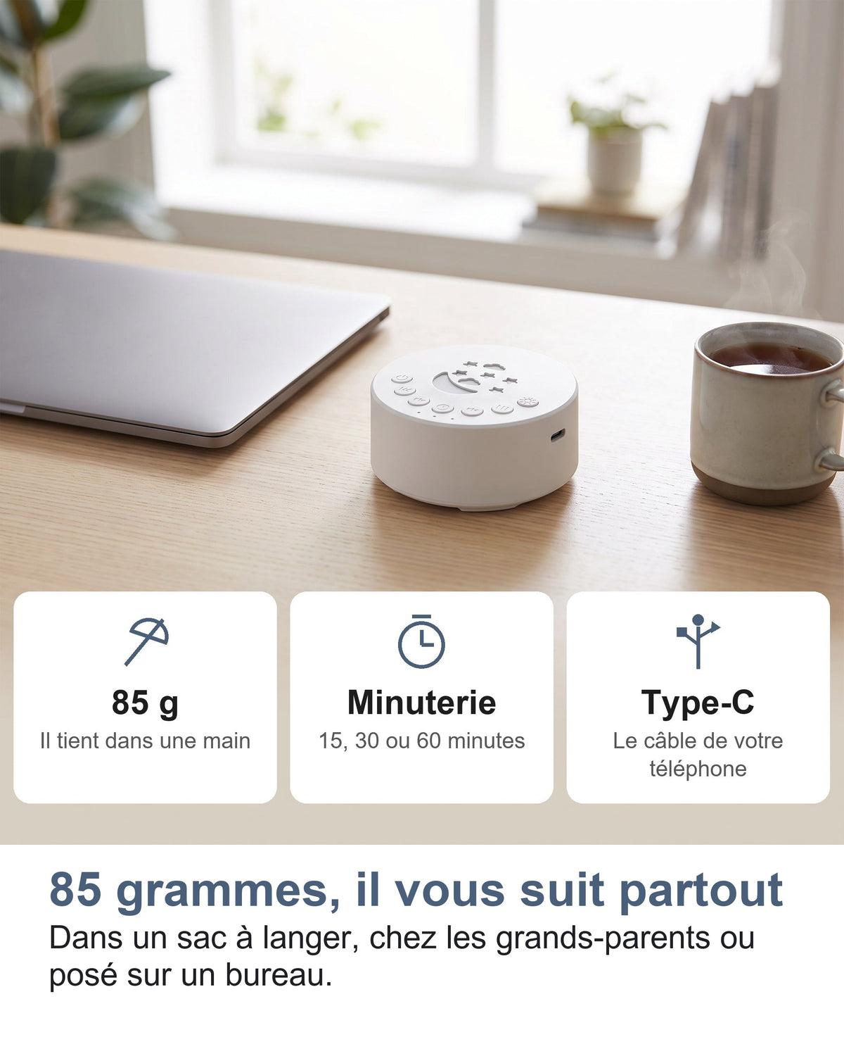 85 grammes, il vous suit partout