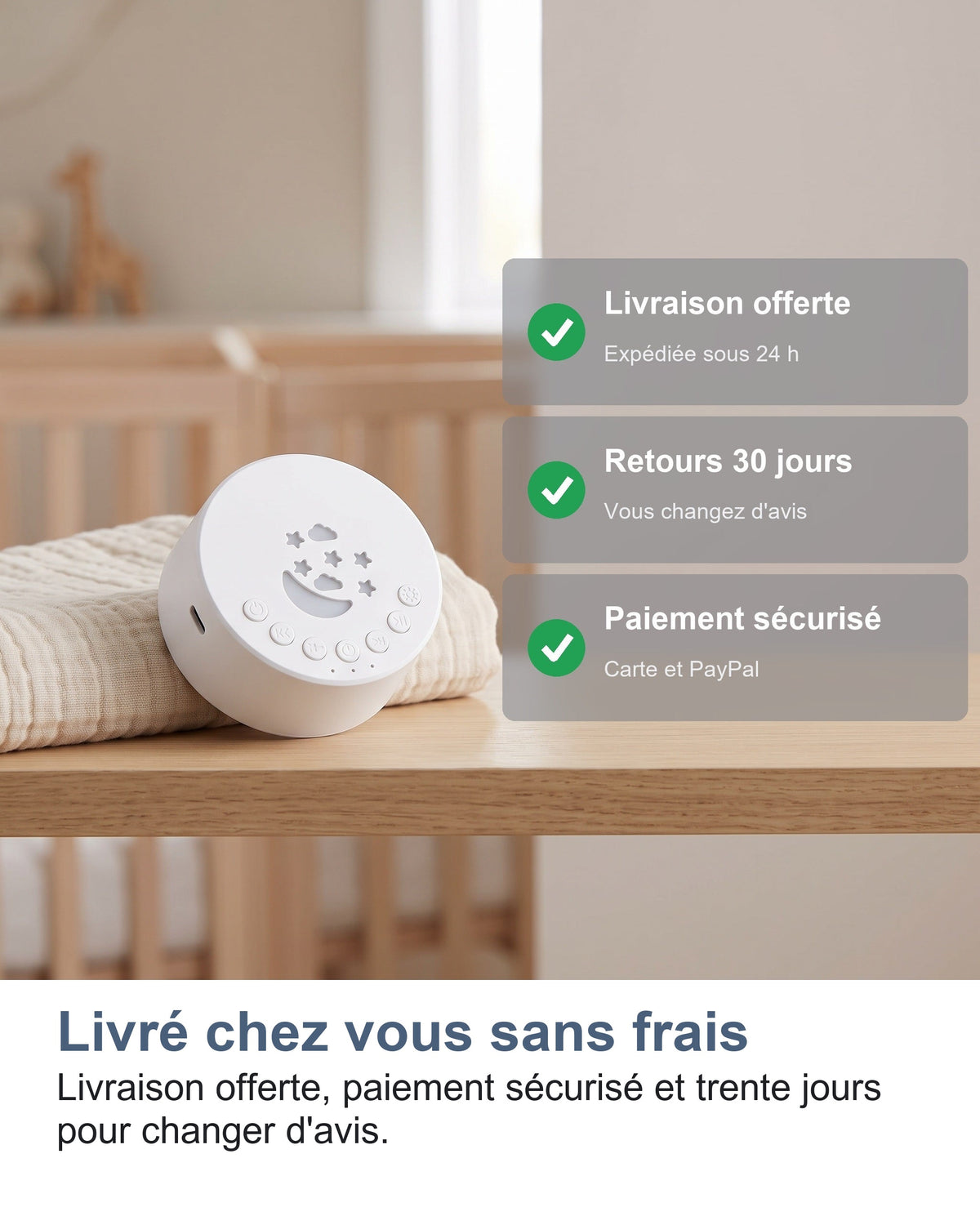 Livré chez vous sans frais