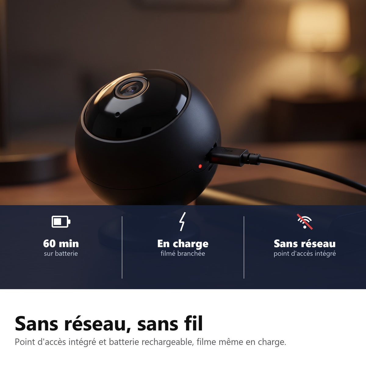 Batterie rechargeable et point d acces sans reseau