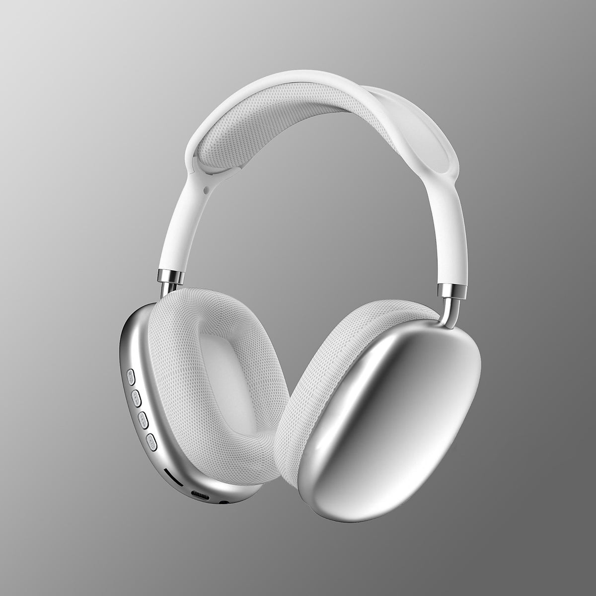 Casque sans fil Bluetooth circum-auriculaire, coloris argent