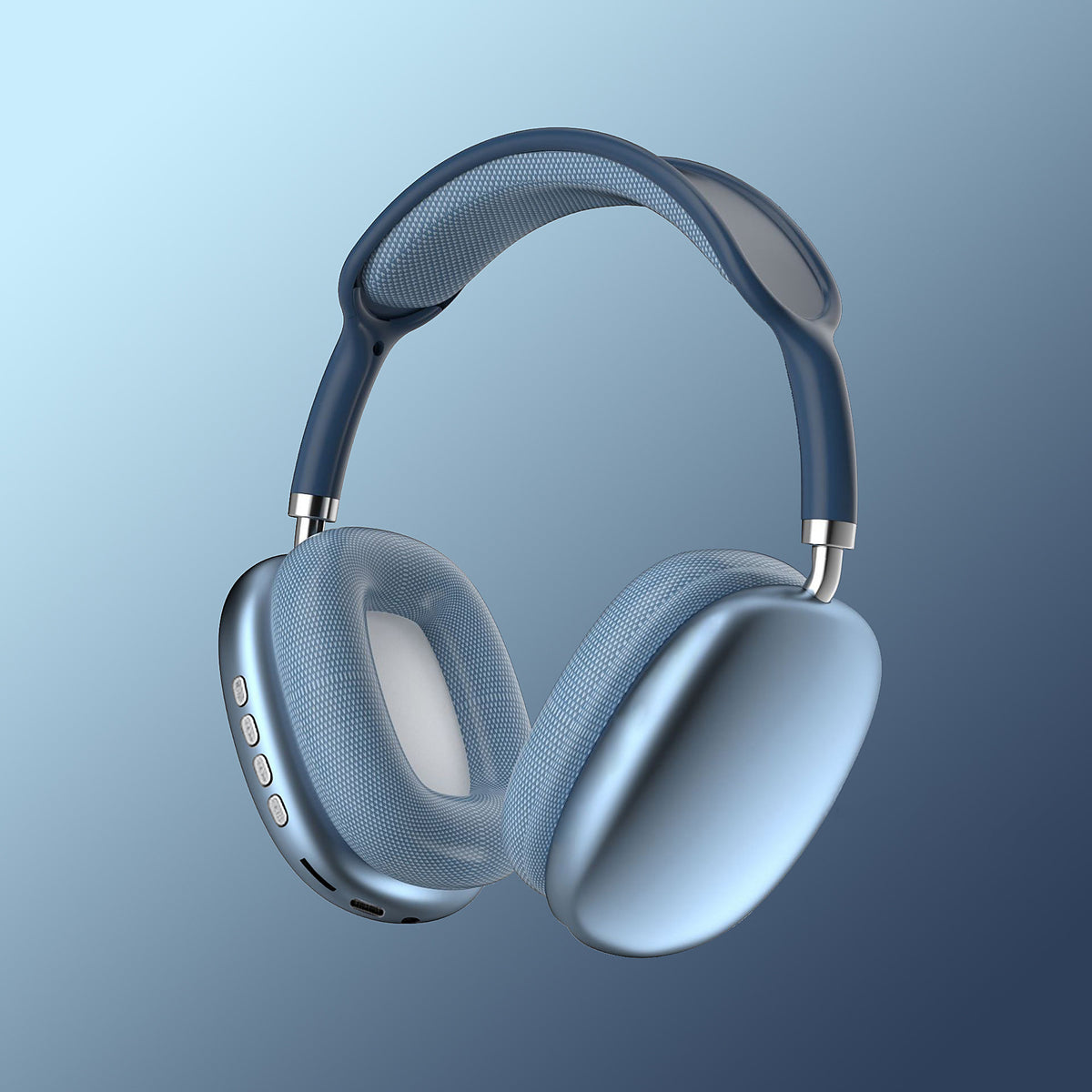Casque sans fil Bluetooth circum-auriculaire, coloris bleu nuit