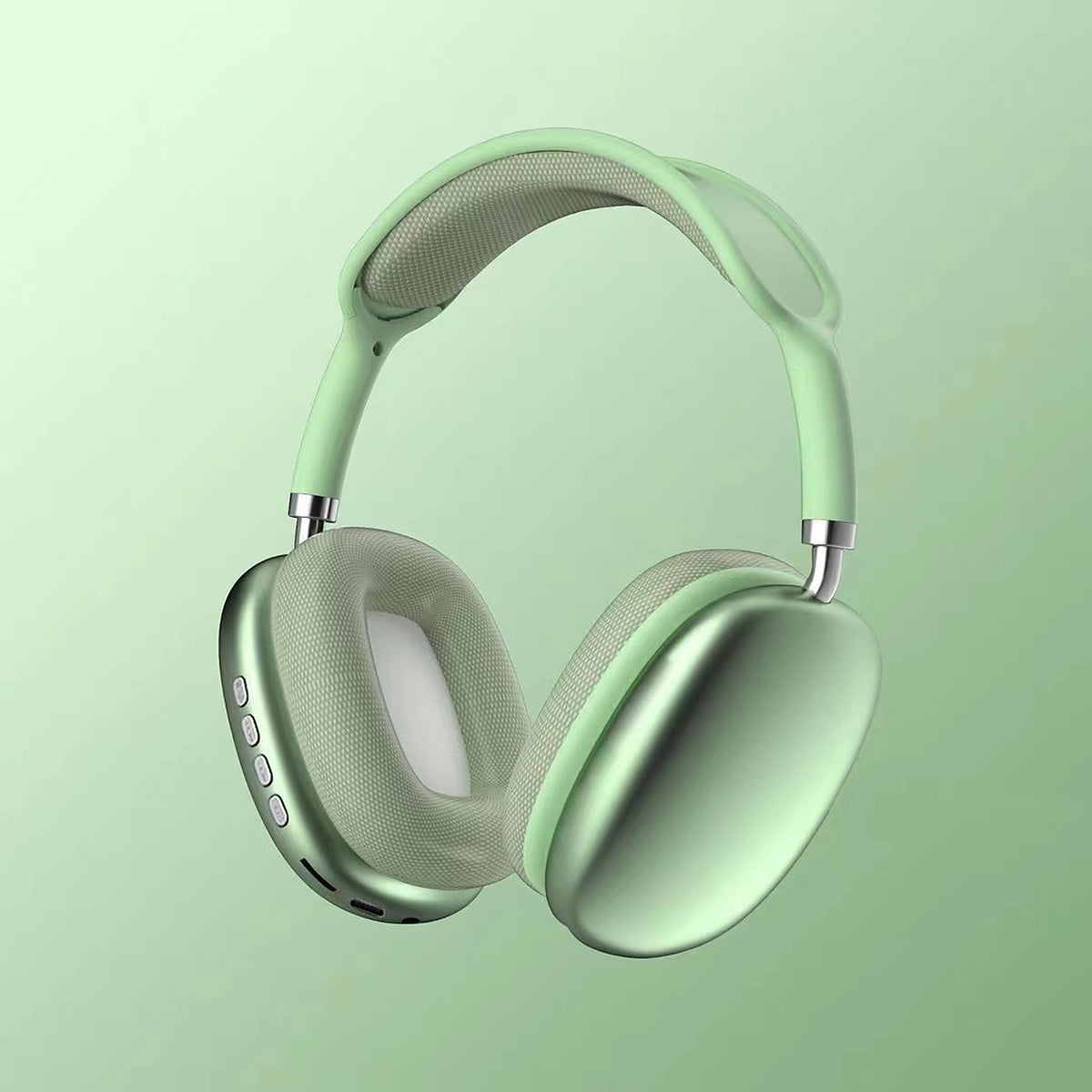Casque sans fil Bluetooth circum-auriculaire, coloris vert