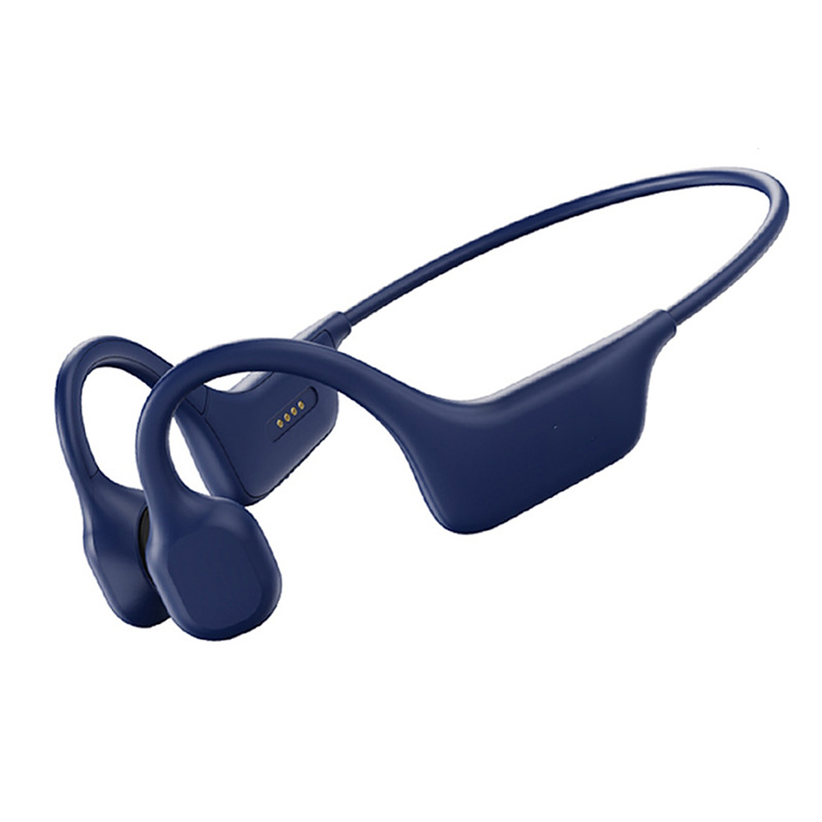 Casque à conduction osseuse tour de nuque, Bluetooth 5.3, coloris bleu