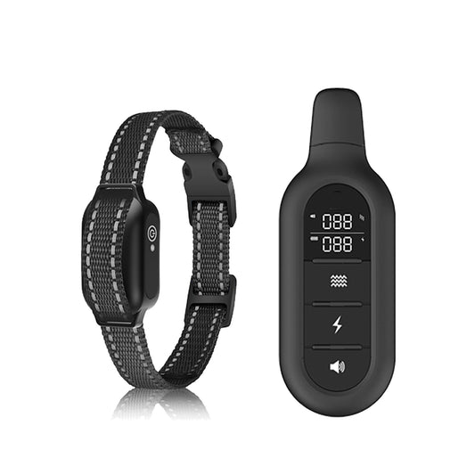 Collier de dressage chien a telecommande Pd 521, collier et telecommande noirs