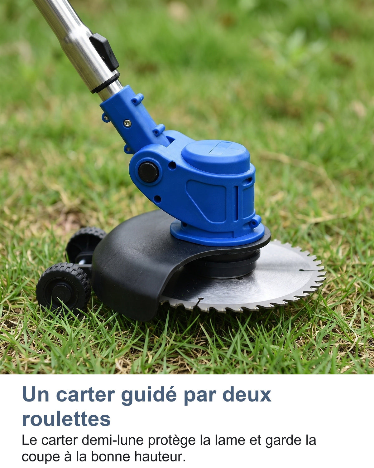 Un carter guidé par deux roulettes