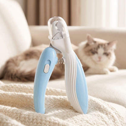 Coupe-griffes LED pour chien et chat, coloris bleu ciel