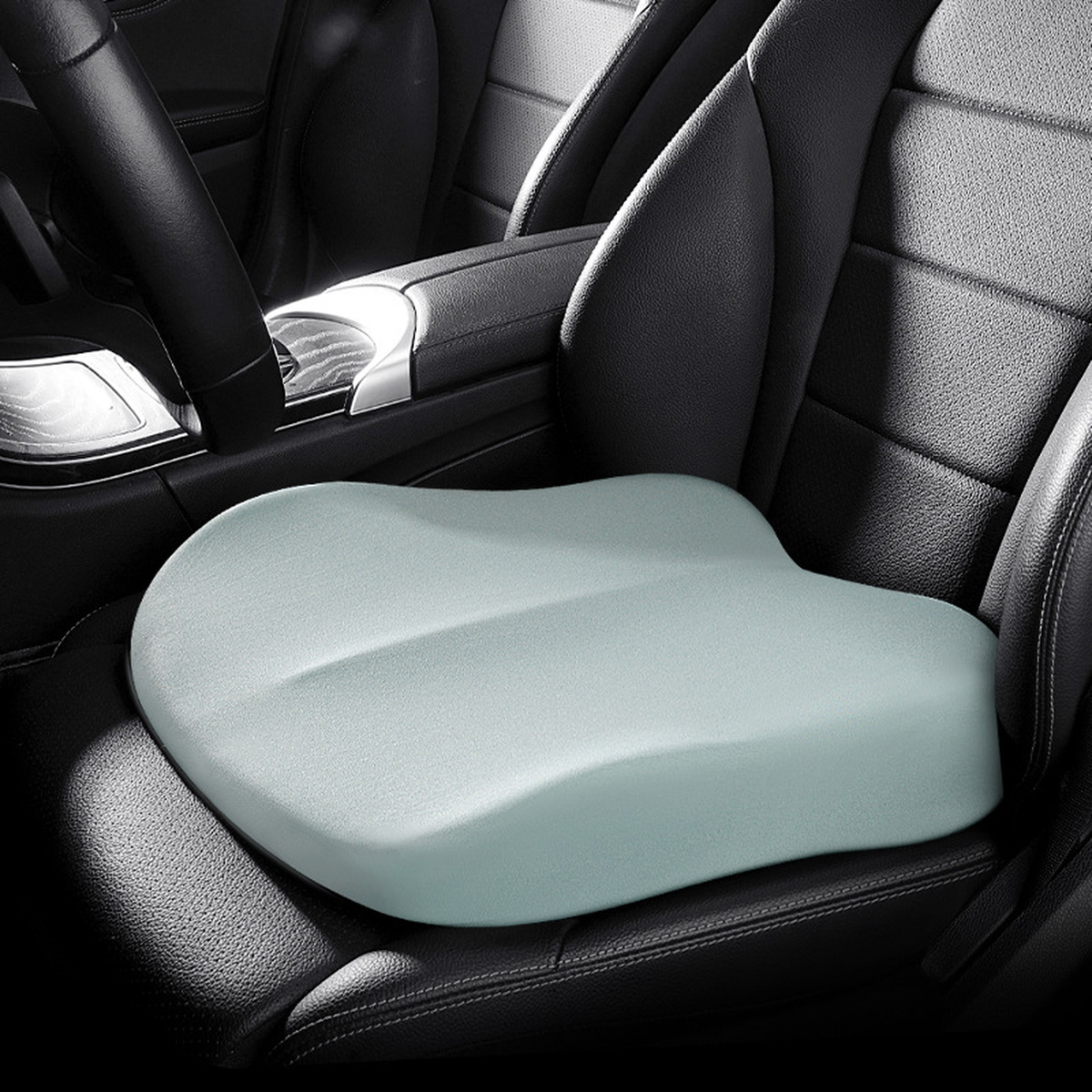 Coussin de siège auto rehausseur à mémoire de forme, coloris bleu tiffany