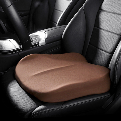 Coussin de siège auto rehausseur à mémoire de forme, coloris café