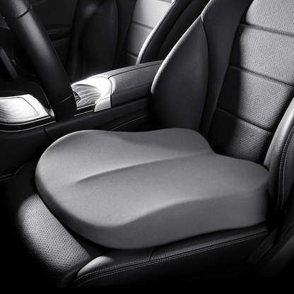 Coussin de siège auto rehausseur à mémoire de forme, coloris gris