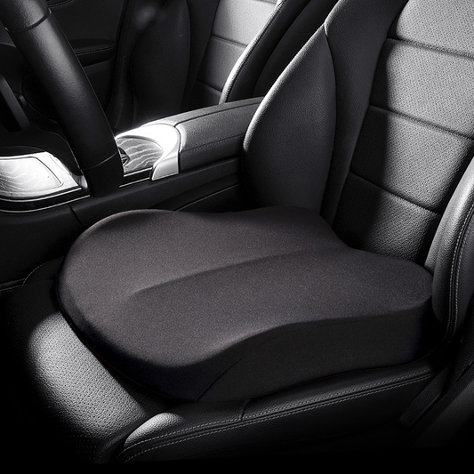 Coussin de siège auto rehausseur à mémoire de forme, coloris noir