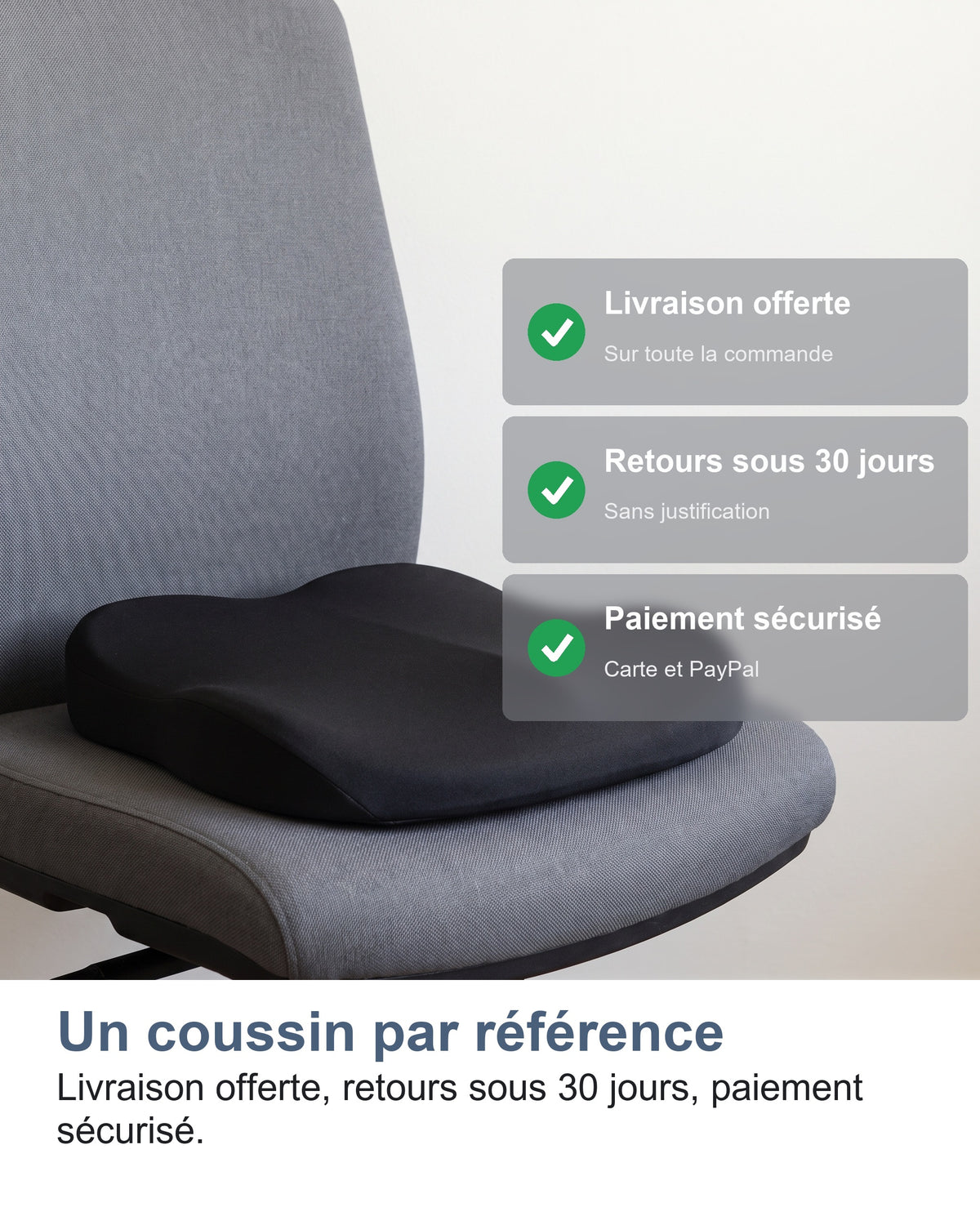 Un coussin par référence Livraison offerte, retours sous 30 jours, paiement sécurisé.