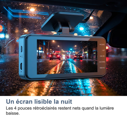 Un écran lisible la nuit Les 4 pouces rétroéclairés restent nets quand la lumière baisse.