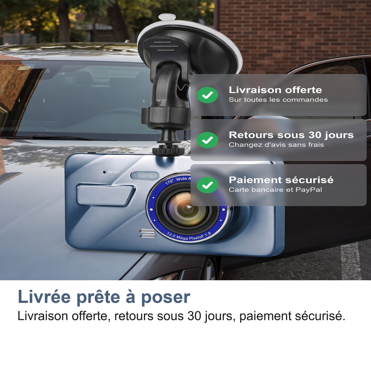 Livrée prête à poser Livraison offerte, retours sous 30 jours, paiement sécurisé.