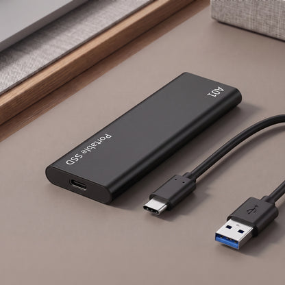 Disque dur externe A01 noir avec câble USB-C vers USB-A