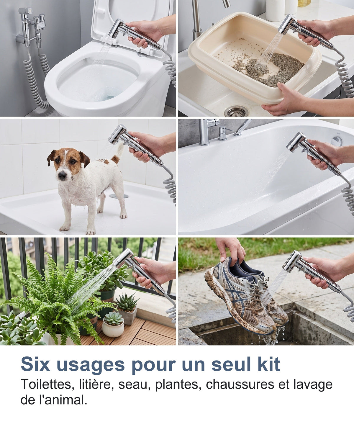 Six usages pour un seul kit