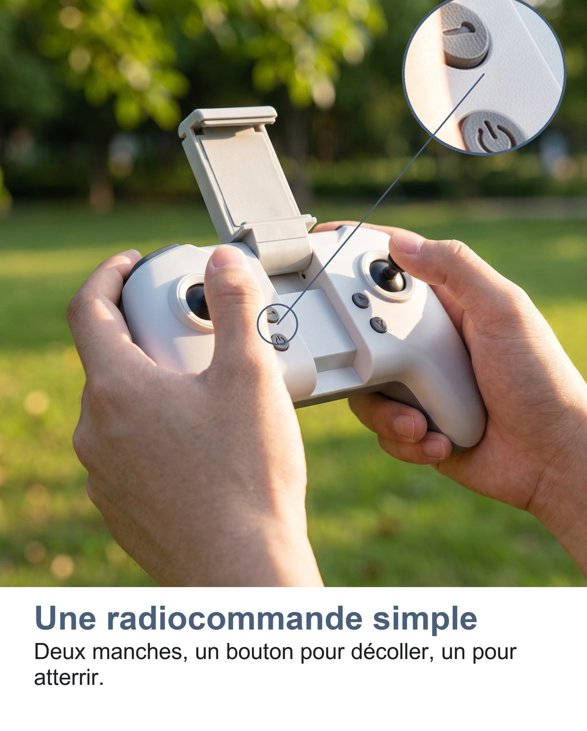 La radiocommande du mini drone