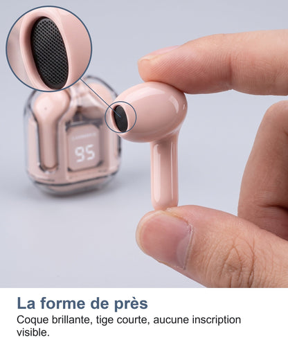 La forme de près Coque brillante, tige courte, aucune inscription visible.