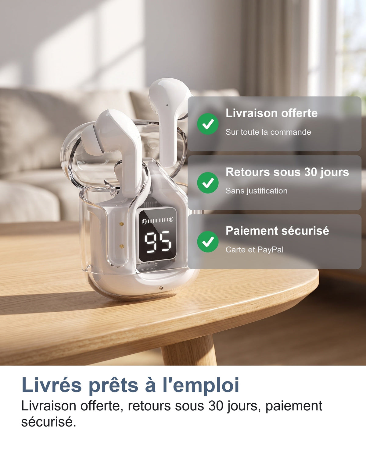 Livrés prêts à l'emploi Livraison offerte, retours sous 30 jours, paiement sécurisé.