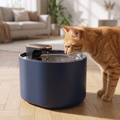 Fontaine à Eau Chat et Chien 3 L, Silencieuse avec Veilleuse et Alerte