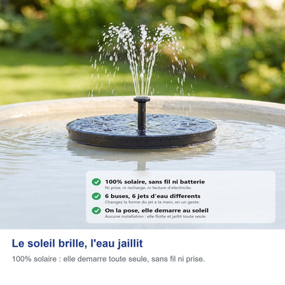 Le soleil brille, l'eau jaillit
