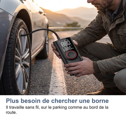 Plus besoin de chercher une borne Il travaille sans fil, sur le parking comme au bord de la route.