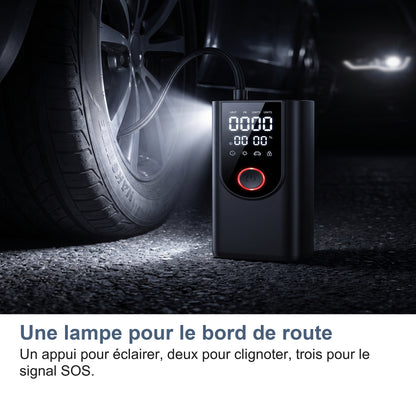 Une lampe pour le bord de route Un appui pour éclairer, deux pour clignoter, trois pour le signal SOS.