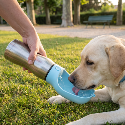 Le bol arrive en même temps que l'eau
