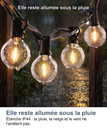 Elle reste allumée sous la pluie Étanche IP44 : la pluie, la neige et le vent ne l'arrêtent pas.