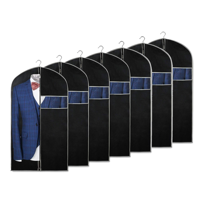 Housse de rangement vêtements à fenêtre transparente, lot de 10