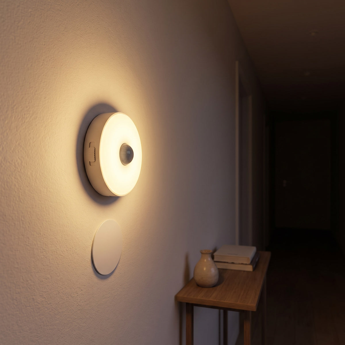 Lampe à Détecteur de Mouvement LED Sans Fil, Blanc Chaud ou Froid