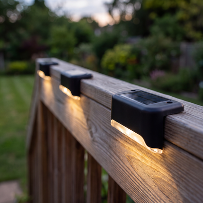 Lampe LED solaire d'extérieur, allumage automatique, coloris noir