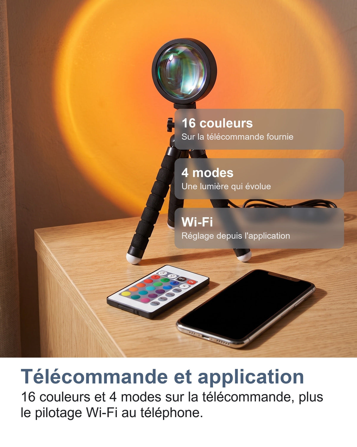 Télécommande et application
