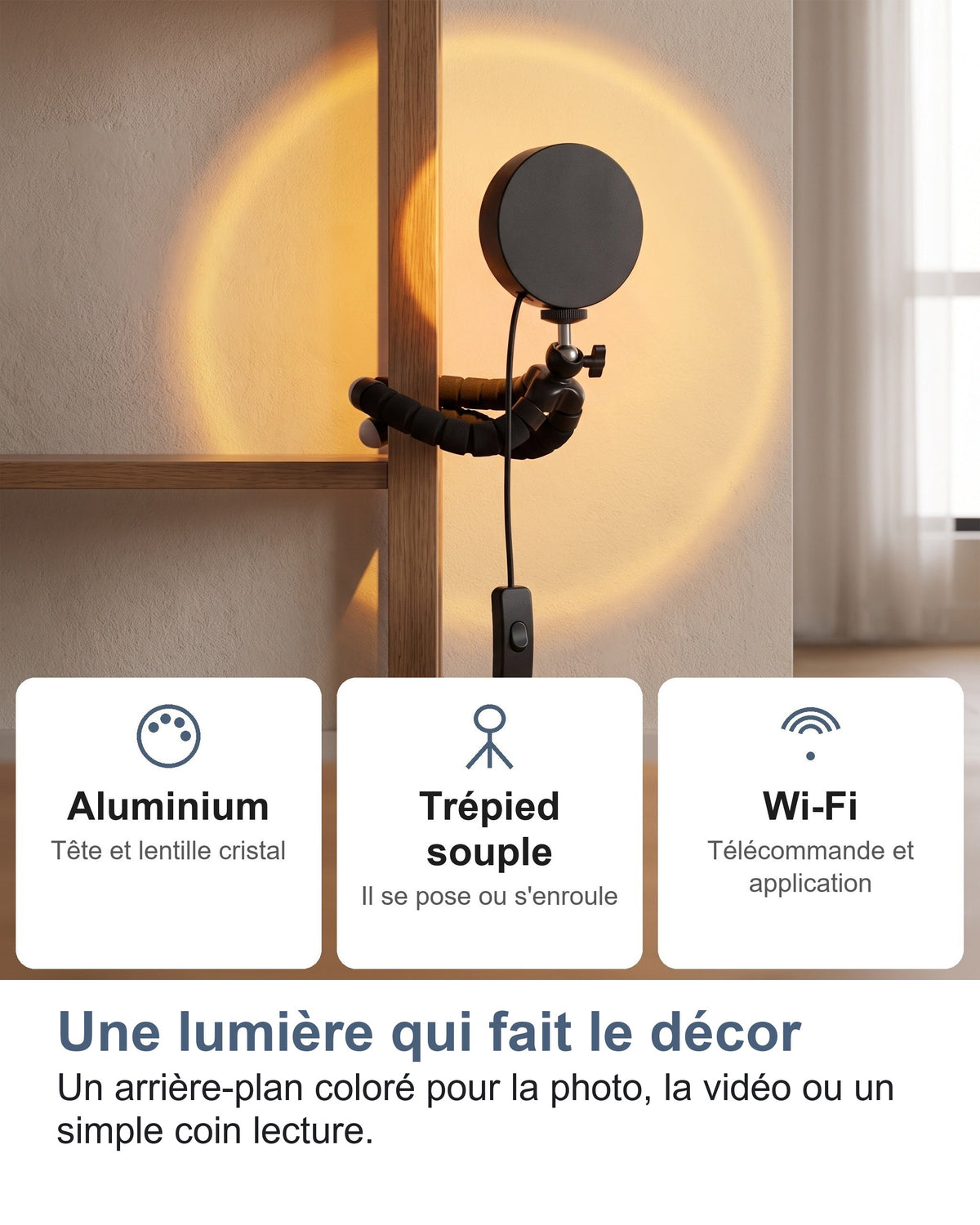 Une lumière qui fait le décor