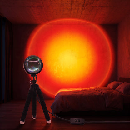 Lampe Coucher de Soleil LED, Projecteur Sunset Wifi et Télécommande